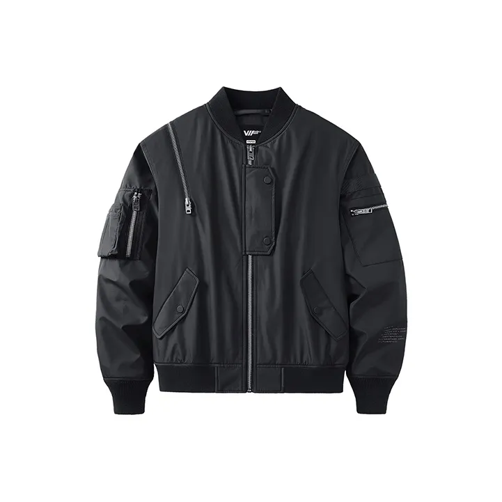 VIP Loose Fit Coach Jacket Unisex Black-0