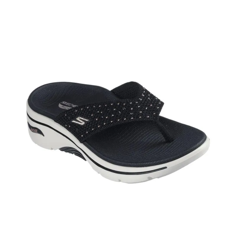 Skechers GO Walk Arch Fit 2.0 Abrasion Resistant Flip Flops Women's Black-2