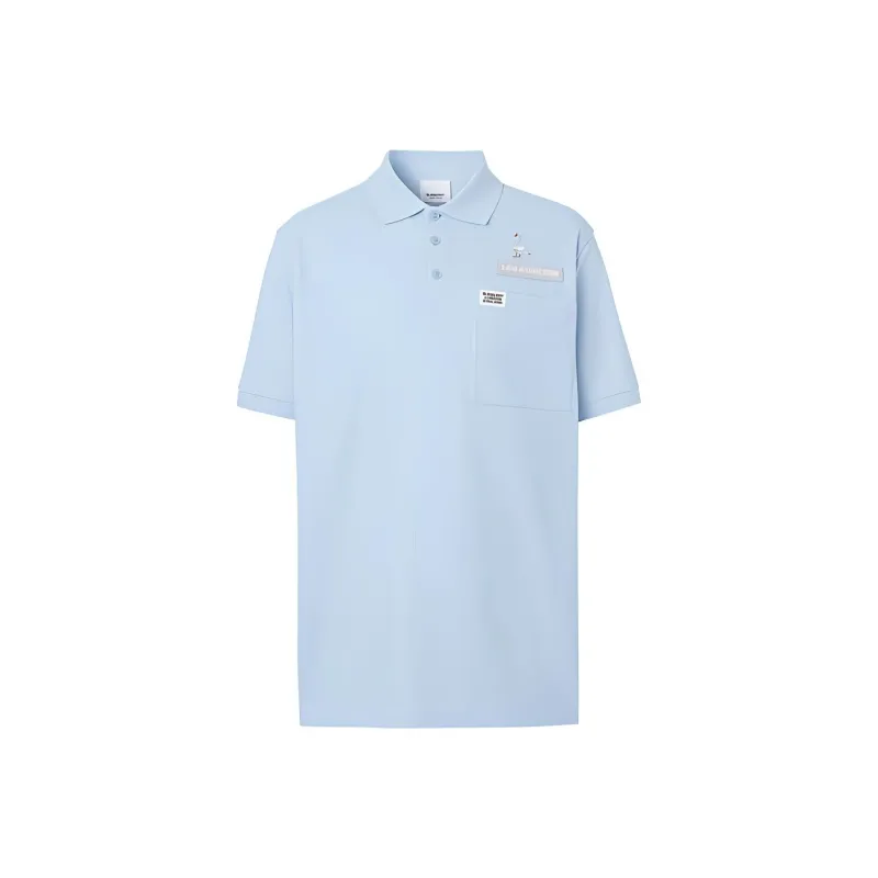 Burberry Polo Shirt Men's Light Blue-0
