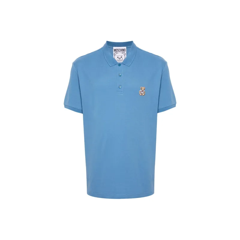 MOSCHINO Teddy Bear Short Sleeved Polo Shirt-0