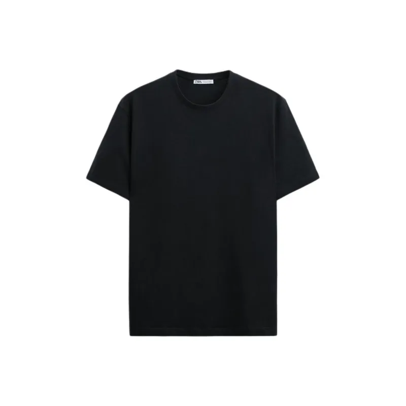 ZARA T Shirts Men Black-0