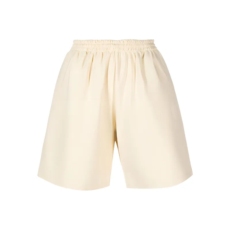 MM6 Maison Margiela Embroidered-logo Knee-length Jersey Shorts-1
