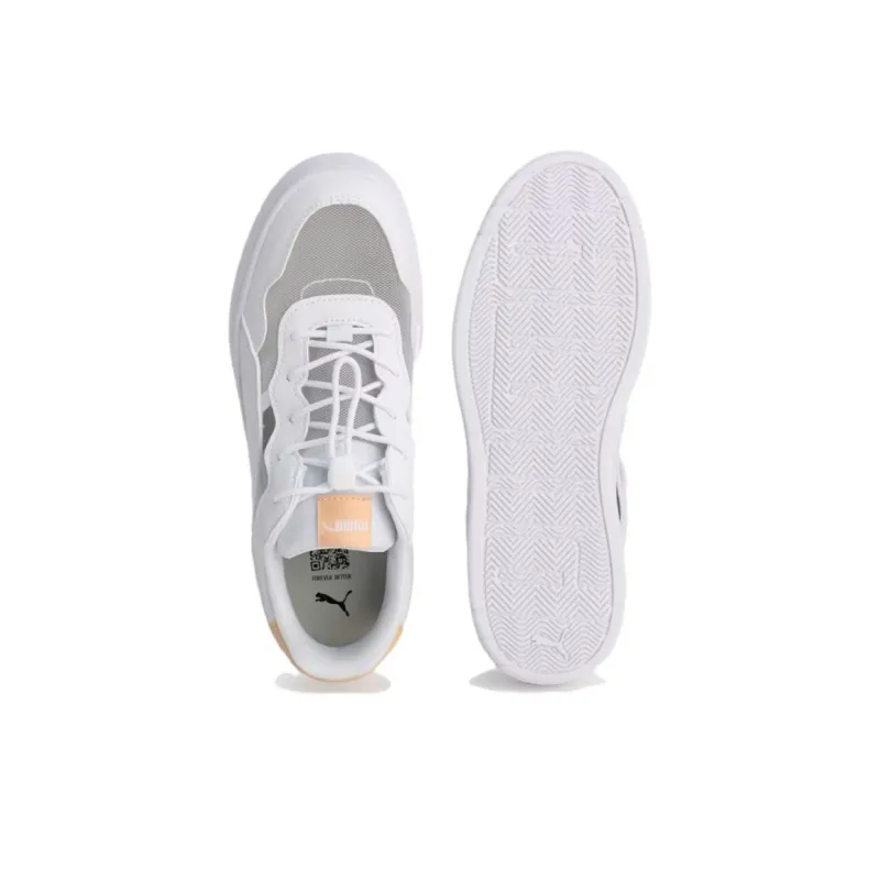 PUMA Court Rally Sky Cushioning, Slip Resistant, And Breathable Low Top Casual Shoes Women's White-3