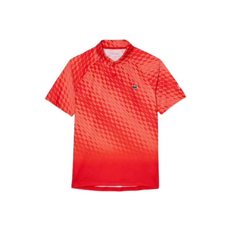 LACOSTE Djokovic Collaboration Polo Shirts Men Red-0