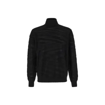 MISSONI Graphic Printed Roll Neck Knitted Jumper