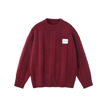 BLACK OF EXIT Sweater Unisex Burgundy