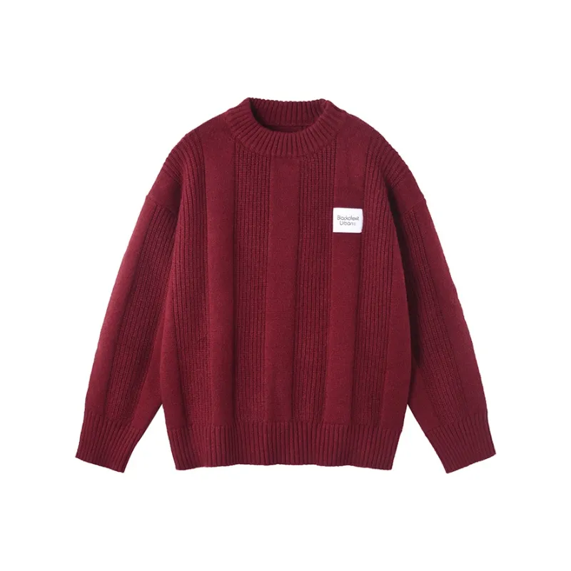 BLACK OF EXIT Sweater Unisex Burgundy-0