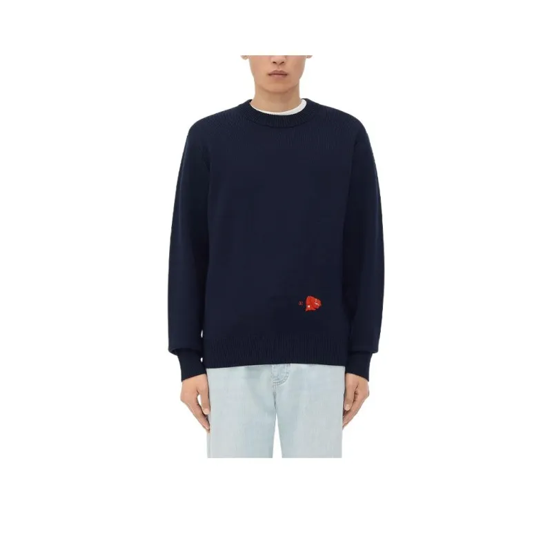 Bottega Veneta Sweater Men's Marine Blue-0