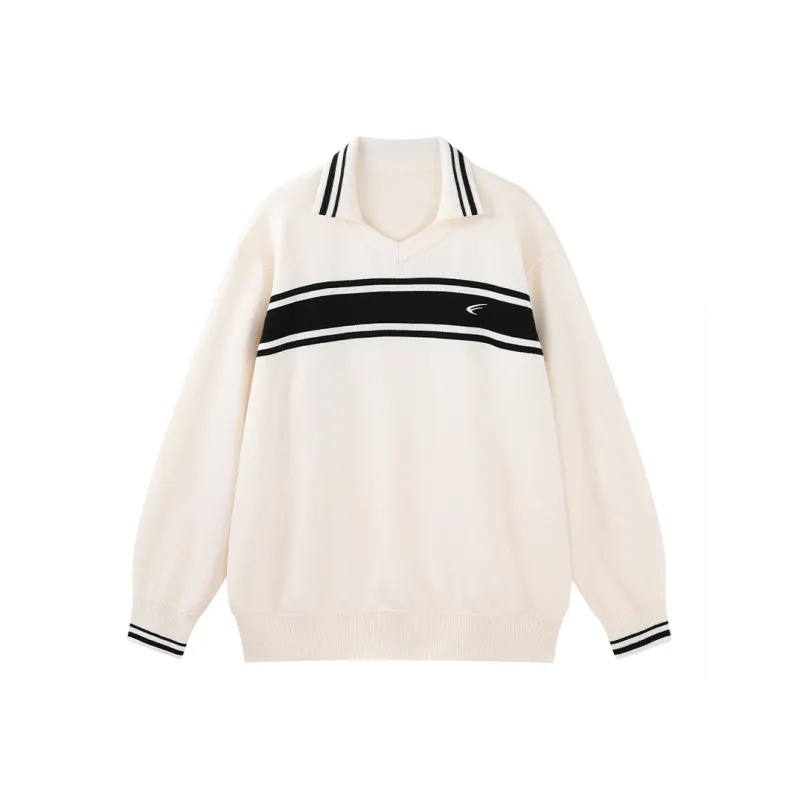 MATCHA STORY College Series Sweater Unisex Ecru-0