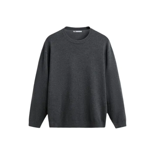 ZARA Knitwear Men's Zebra Print Gray