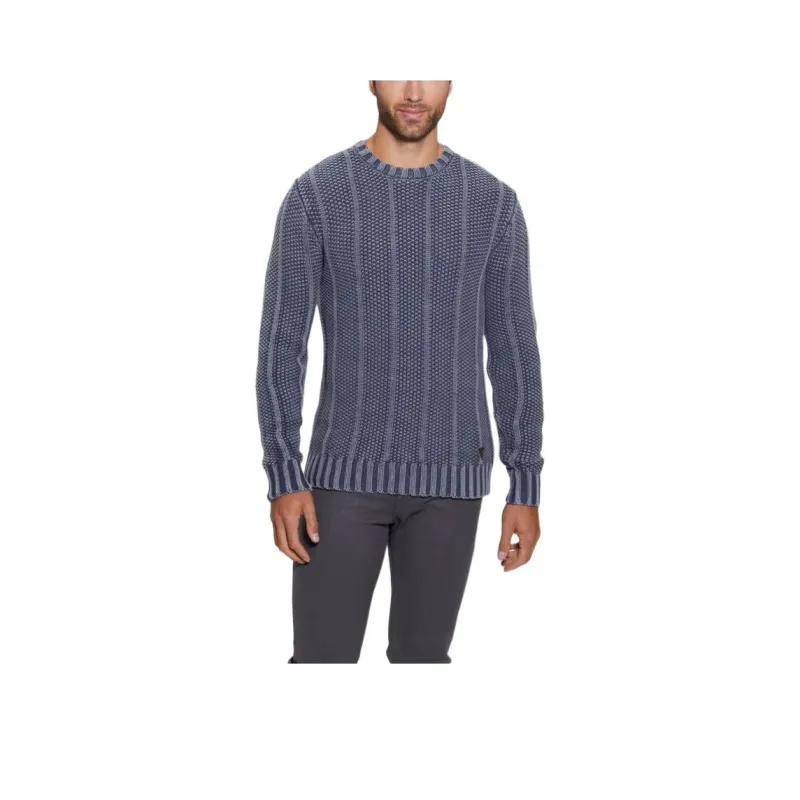 GUESS Sweaters Men Gray Blue-0