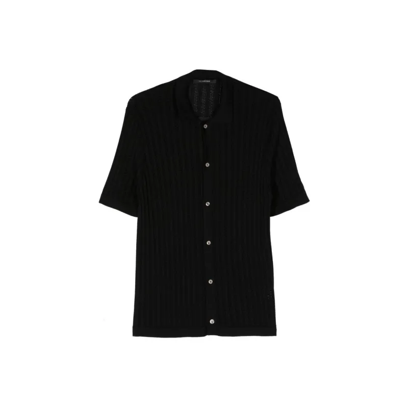 Tagliatore Jesse Knitted Cotton Shirt-0