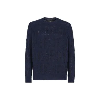 FENDI All Over Ff Motif Chunky Knit Jumper
