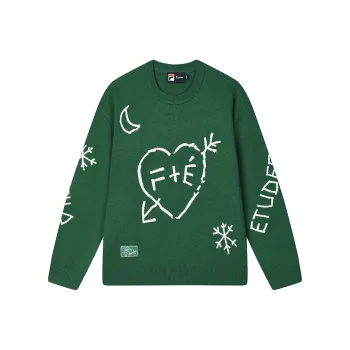 FILA SS25 Sweater Unisex Dark Emerald Green