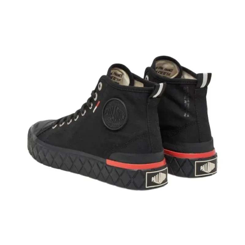 Palladium Palla Ace Anti Slip Wear Resistant High Top Skateboard Shoes Unisex Black-2