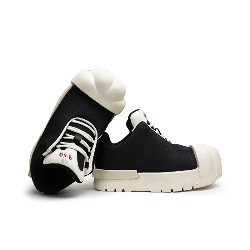MOMGOG Low Top Casual Shoes Unisex Black-2