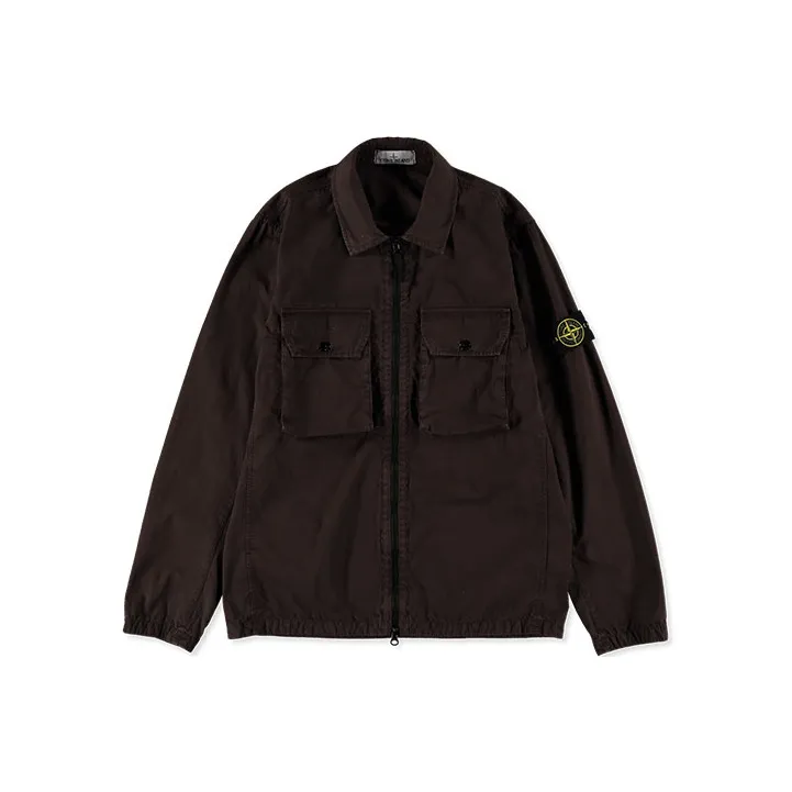 STONE ISLAND Jackets Men Brown-0