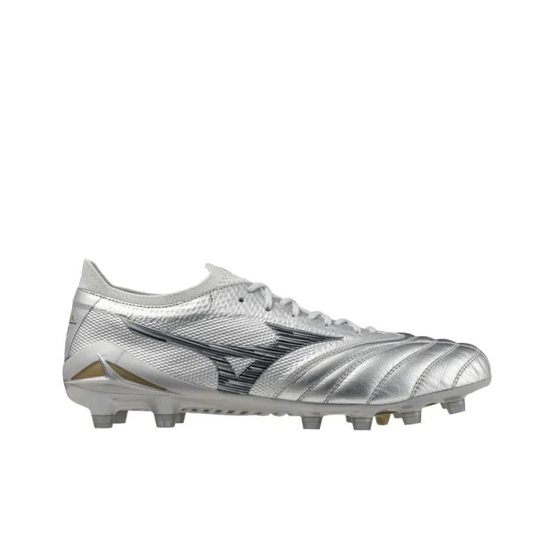 Mizuno Morelia Neo 4 Anti Slip Wear Resistant Soccer Shoes Unisex Silver-1
