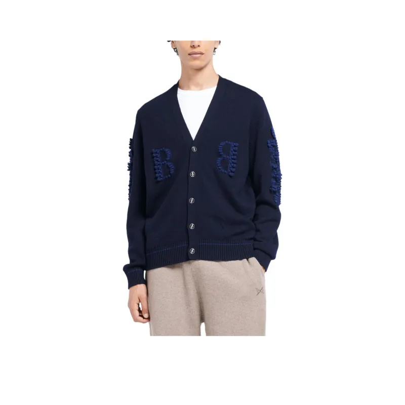 Barrie 3D knit Cashmere Cardigan-0