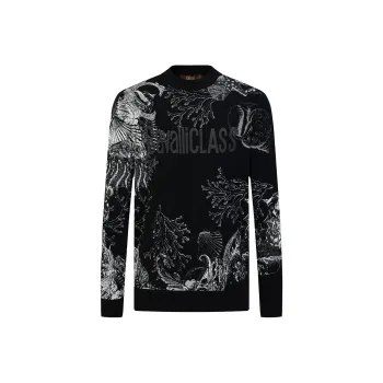 Cavalli Class Sweater Men's Black