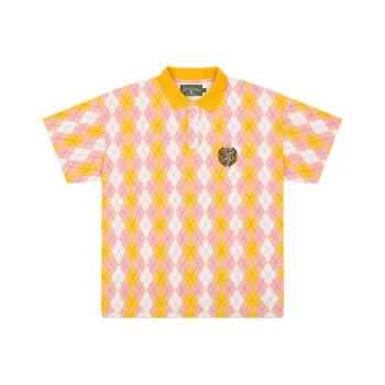 Denim Tears The Great Black Jockeys Series Polo Shirts Unisex Pink