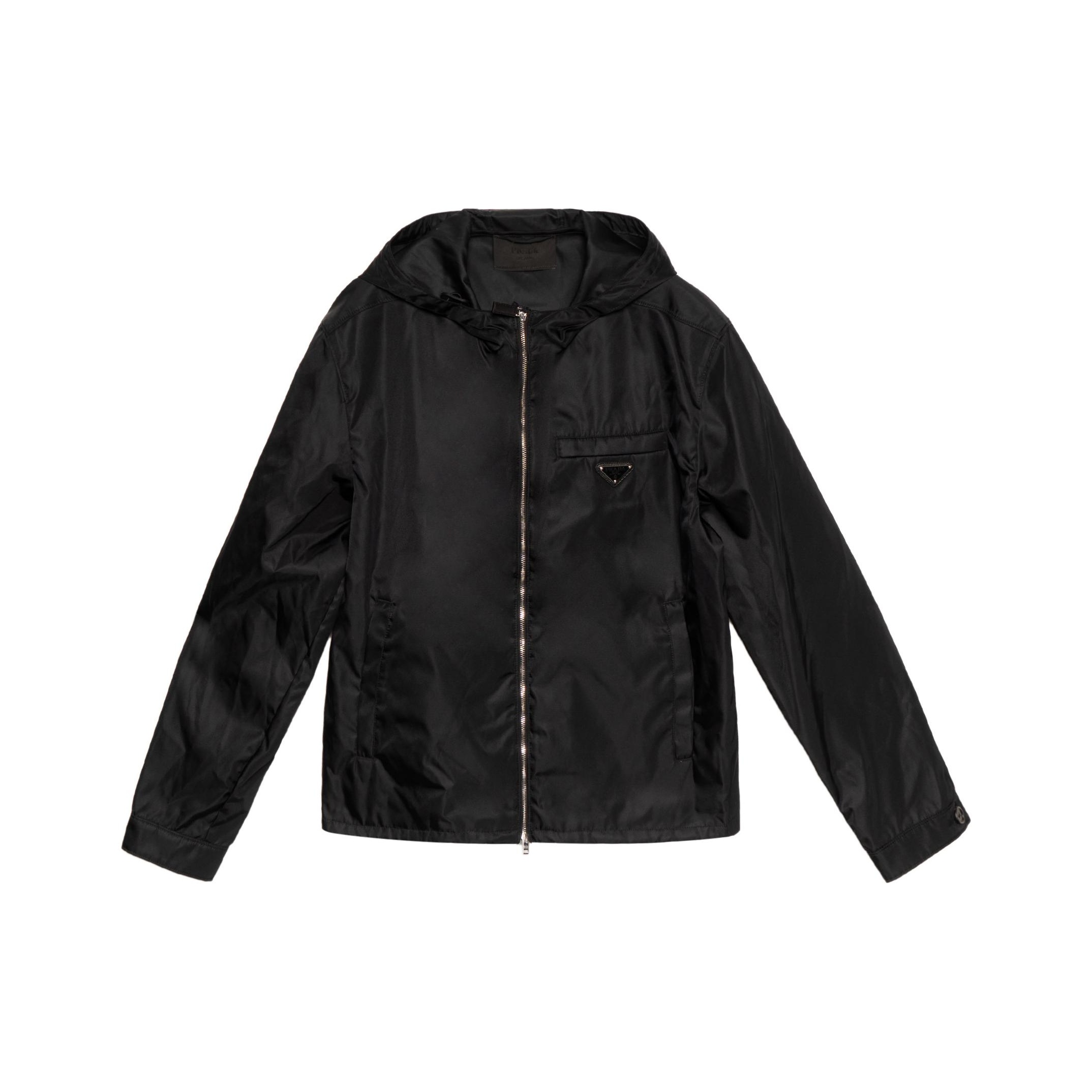 PRADA Logo Plaque Zip-Up Jacket - POIZON