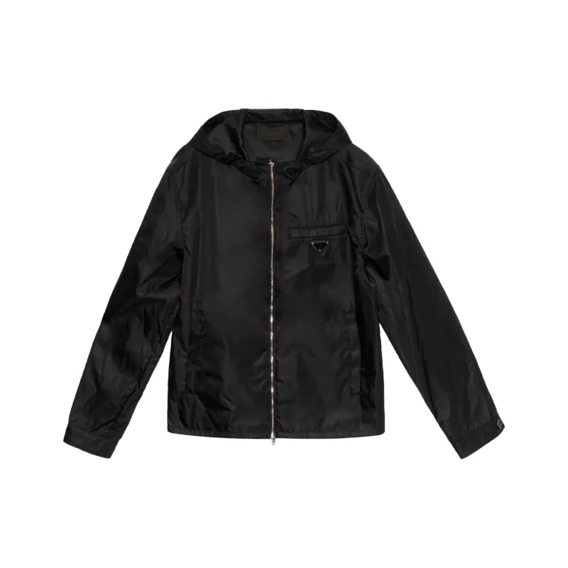 PRADA Re Nylon Hooded Blouson Jacket-6