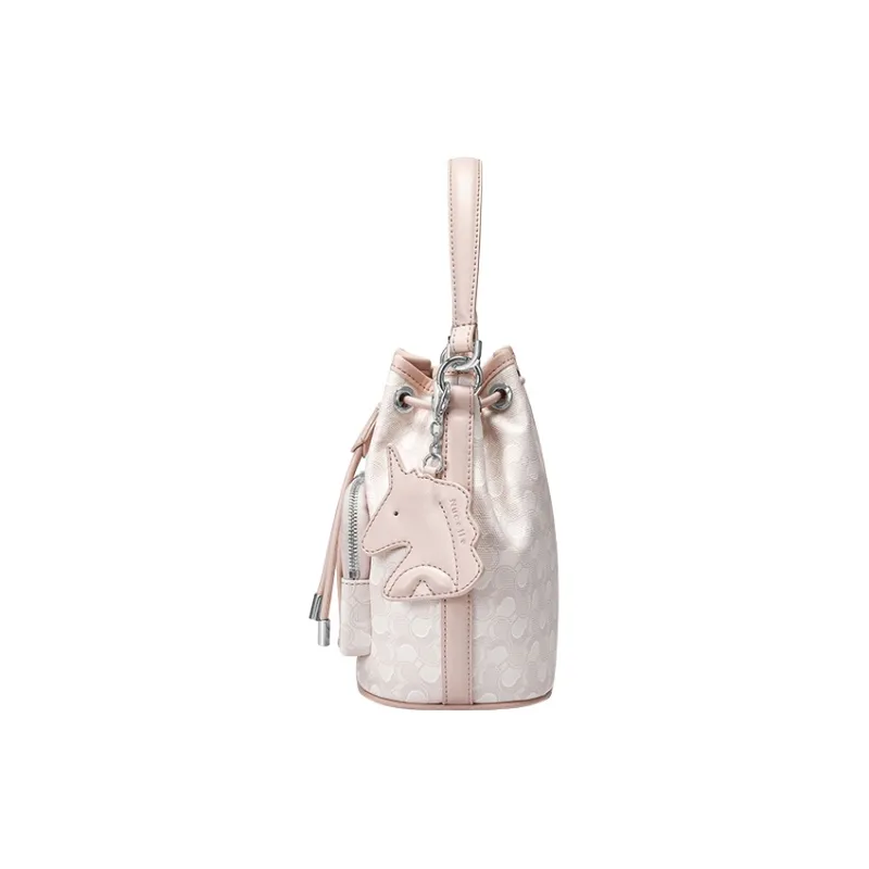 NUCELLE Artificial Leather Bucket Bag, Underarm Shoulder Bag, Crossbody Bag, Handbag Trumpets Women's Multicolor-11