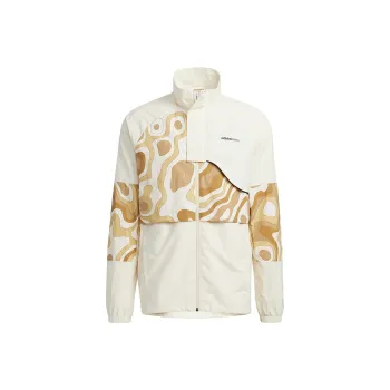 Adidas Neo Retro Sports Stand Collar Jackets Men's Ecru