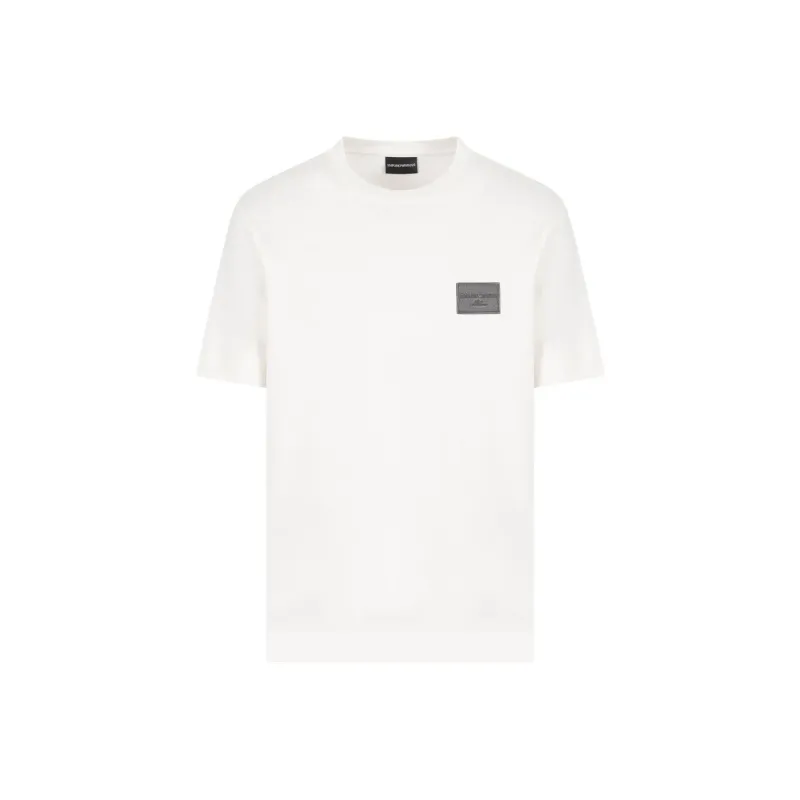 EMPORIO ARMANI Logo appliqué T shirt-0