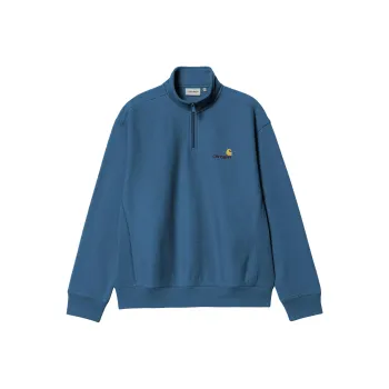 Carhartt WIP American Script FW24 Half Zip Sweatshirt Unisex Teal