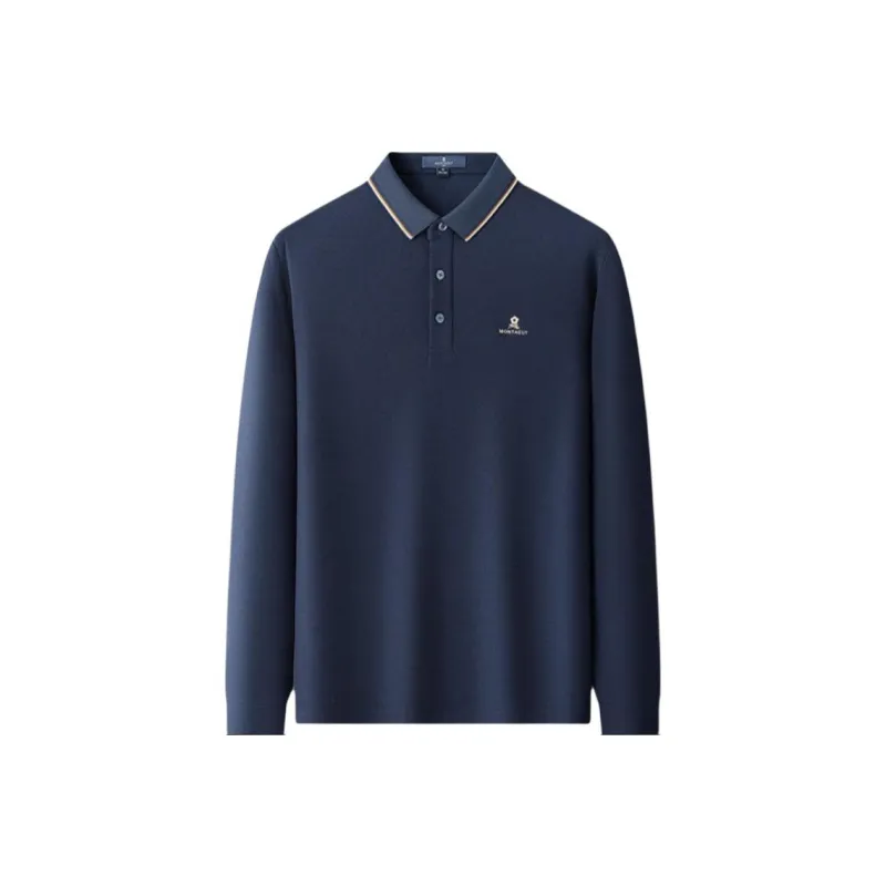 Montagut Business Collection FW24 Polo Shirt Men's Dark Royal Blue-0