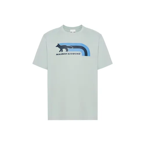 Maison Kitsune Fox Motif Crewneck T Shirt