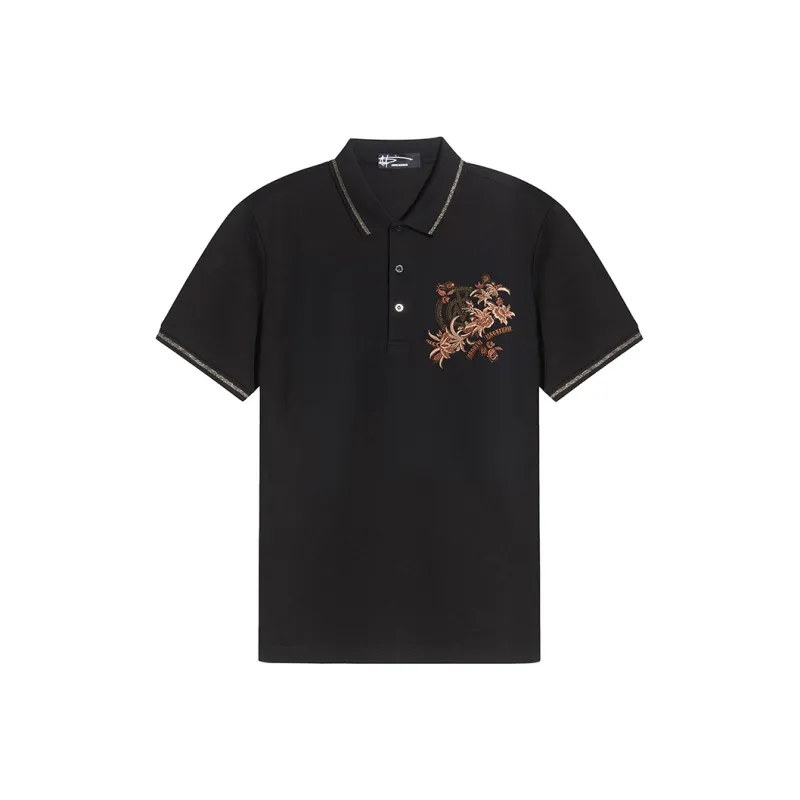 ANDREW MACKENZIE Polo Shirt Men's Black-0