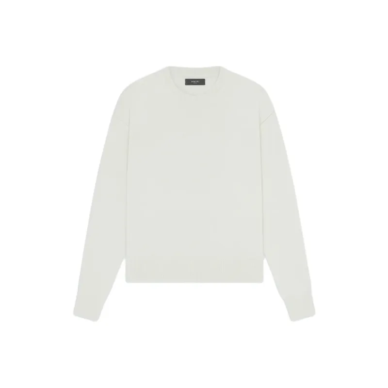 AMIRI Long Sleeve Crew-Alabaster Sweater Men's White-0