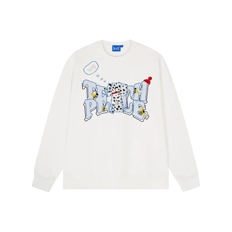 Teach Peace Sweatshirts Unisex Ecru-0