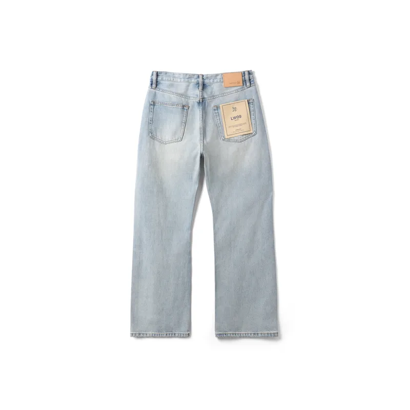 SIMWOOD Jeans Men's Washable Light Blue Plain-1