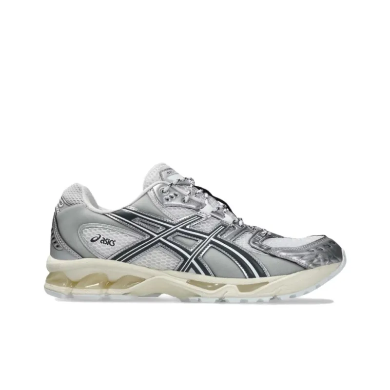 Asics GEL Nimbus 10.1 Anti Slip Wear Resistant Low Top Casual Running Shoes Unisex White Silver-1