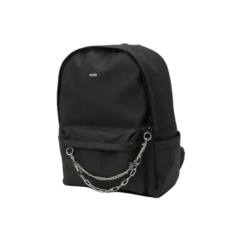 Three Blessings Composite Material Backpack Medium Size Women's Black/Khaki/Green-1