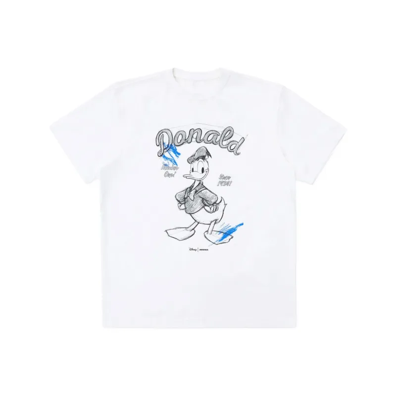 Disney X ADER ERROR Disney/Disney Co branded Model T Shirts Unisex Ecru-0