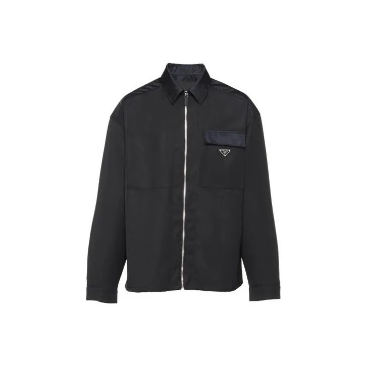 PRADA Re-Nylon Jackets Men Black-1