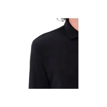 EMPORIO ARMANI Logo Printed Long Sleeved Polo Shirt