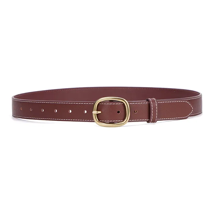 YUZHAOLIN Cow Split Leather Belts Unisex Width 2.8CM-4