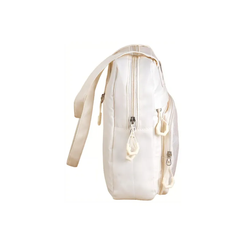 Fillove Fabric Shoulder Bag Jelly Bag Women's Beige-2