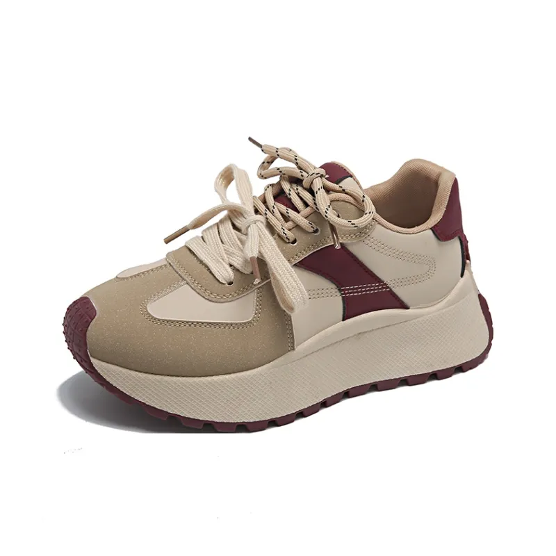 SUPEREDGE Slip Resistant And Abrasion Resistant Coverage Low Top Chunky Sneakers Women's-13
