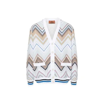MISSONI Zigzag-woven Knitted Cardigan