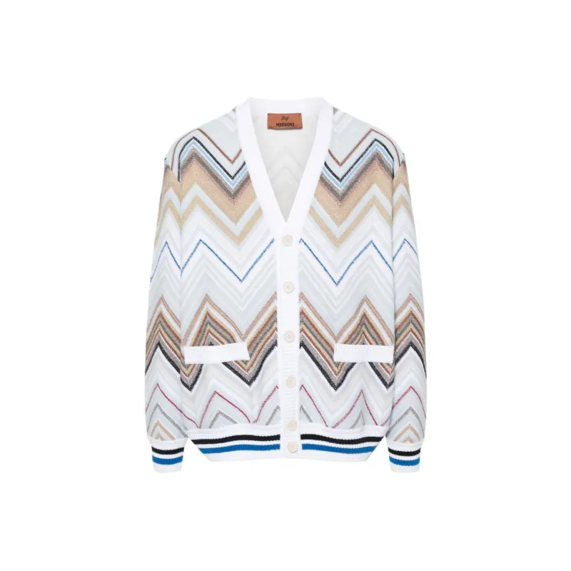 MISSONI Zigzag-woven Knitted Cardigan-0