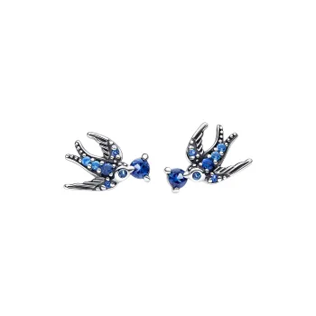 Pandora Stud Earrings Women's Silver