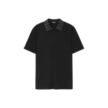 VERSACE Crystal embellished Polo Shirt