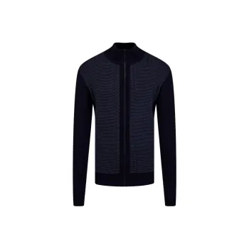 HUGO BOSS Zip Up Knitted Cardigan